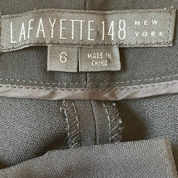 Lafayette 148 New York Black Trousers - Picture 3 of 3